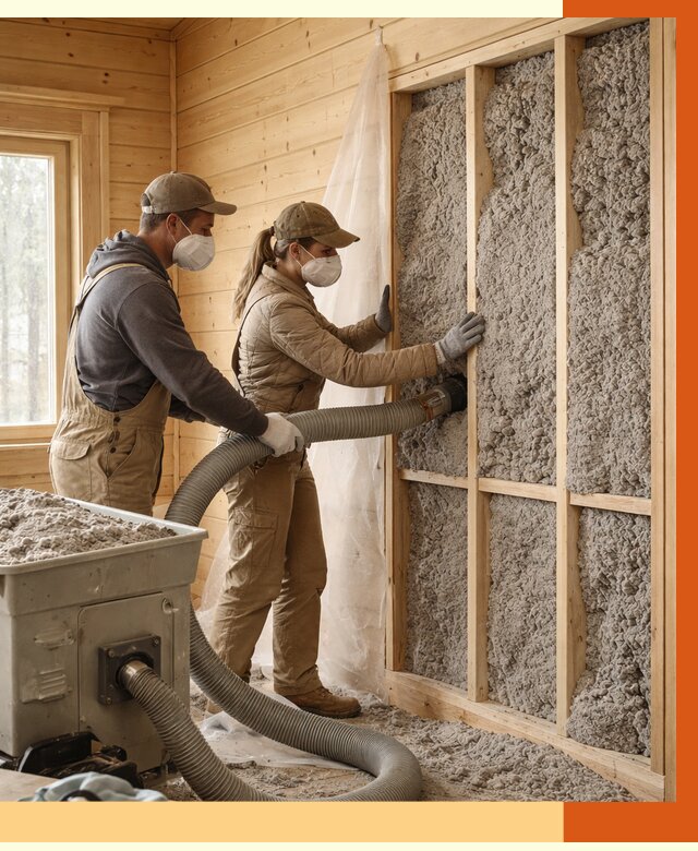 Утепление дачного дома эковатой в Кинешме от 1466 руб./м2 — комплексно, ТепломастерКнш