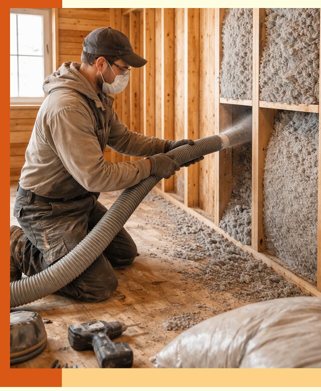 Утепление дачного дома эковатой в Кинешме — быстро и надёжно