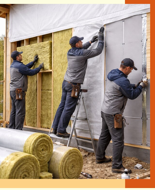 Утепление каркасного дома в Кинешме от 4245 руб./м2 — профессионально | ТепломастерКнш