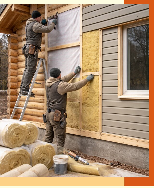 Утепление деревянного дома в Кинешме от 6266 руб./м2 — заказать работы | ТепломастерКнш