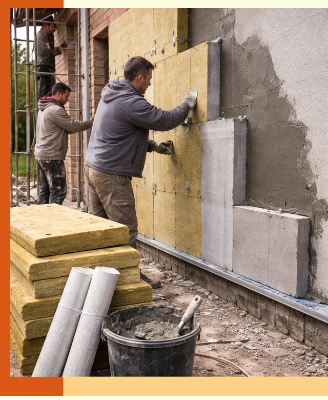 Утепление кирпичного дома под ключ в Кинешме