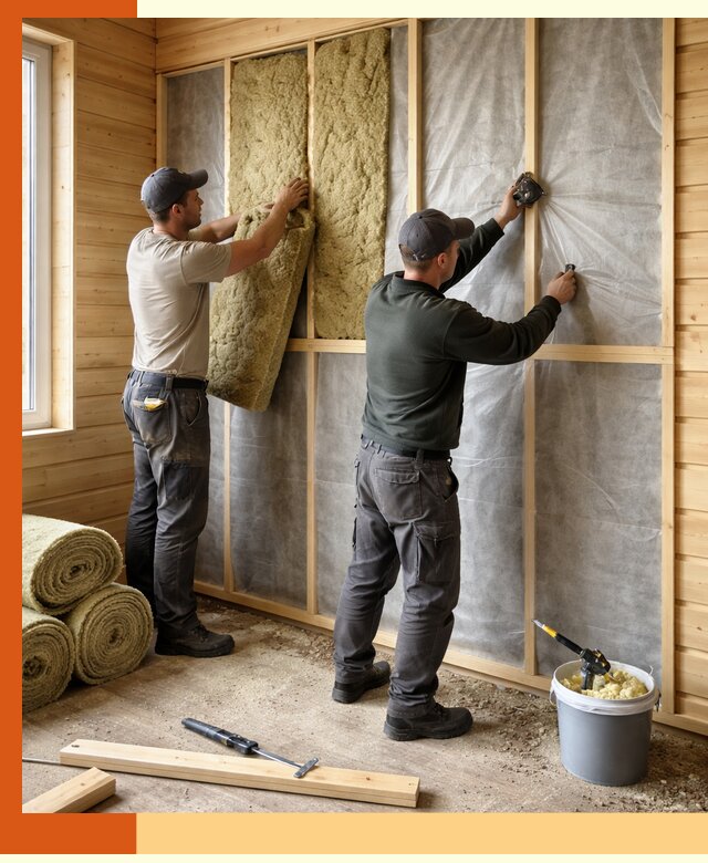 Утепление дома из минибруса в Кинешме: комплексные теплоизоляционные работы