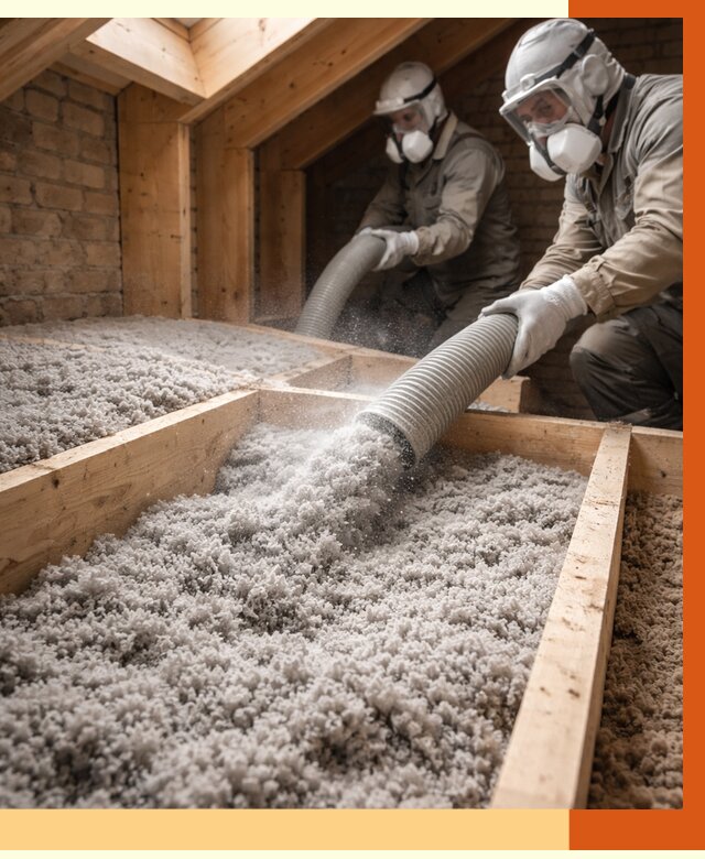 Утепление коттеджа эковатой в Кинешме от 2527 руб./м² — комплексная задувка и монтаж | ТепломастерКнш