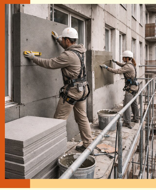 Утепление квартиры снаружи под ключ в Кинешме