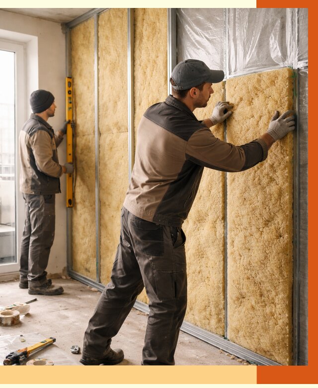 Утепление квартиры изнутри в Кинешме от 4397 руб. за м2 | Проф. работы ТепломастерКнш