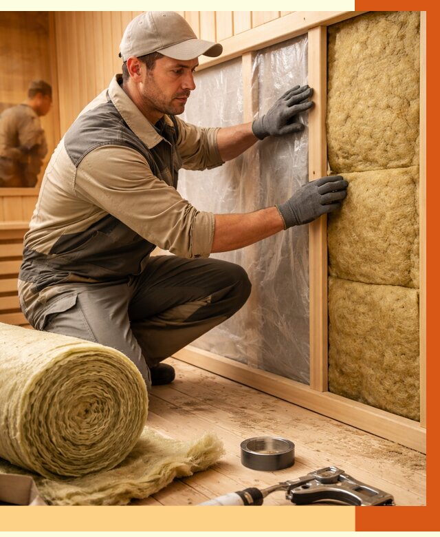 Утепление сауны изнутри в Кинешме от 6570 руб. за м2 | ППУ, под ключ — ТепломастерКнш