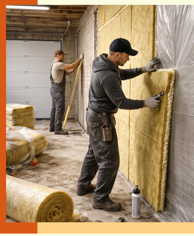 Утепление гаража под ключ в Кинешме — все виды теплоизоляции