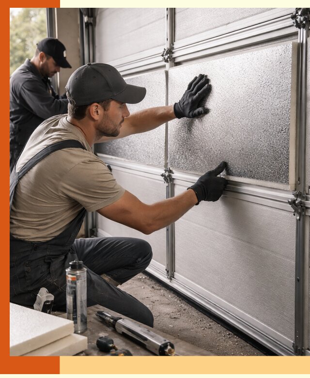 Утепление гаражных ворот в Кинешме качественно и надежно