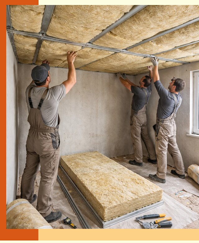 Утепление потолка в Кинешме — тепло и без сквозняков