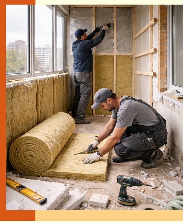 Утепление балкона под ключ в Кинешме качественно и быстро