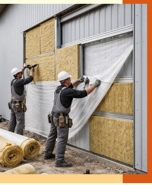 Утепление металлического склада в Кинешме от 4548 руб/м2 — комплексное утепление под ключ | ТепломастерКнш