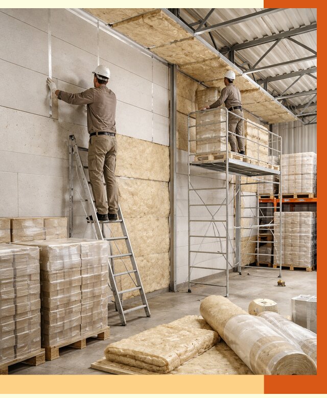 Утепление склада готовой продукции в Кинешме от 1971 руб./м2 — комплексно | ТепломастерКнш