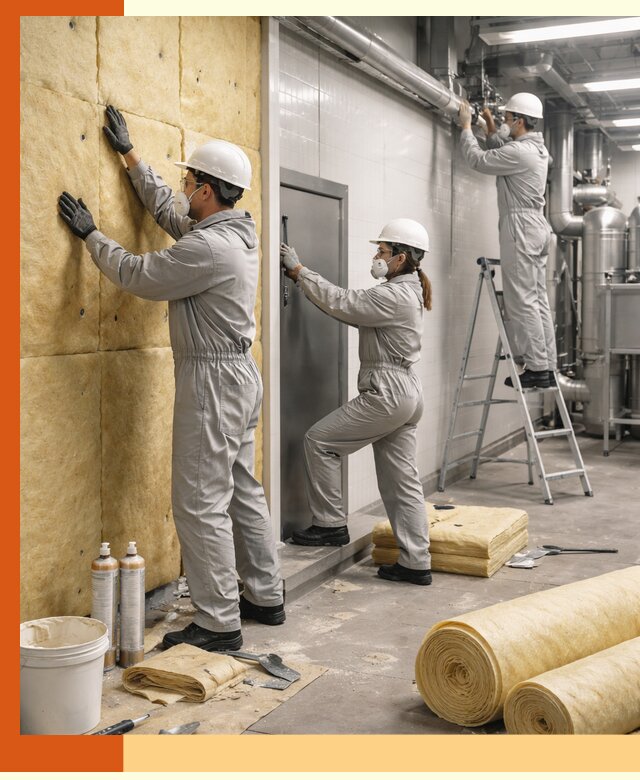 Утепление пищевого цеха под ключ в Кинешме