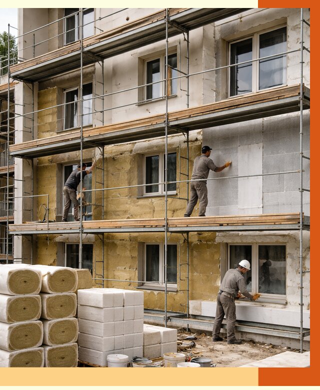 Утепление гостиницы в Кинешме от 7277 руб./м2 — комплексно, ППУ, под ключ | ТепломастерКнш