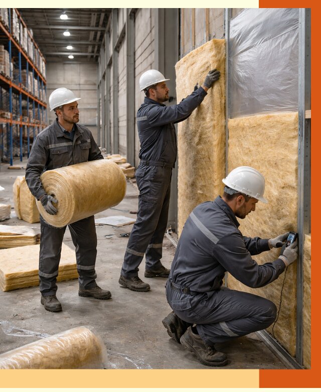 Утепление логистического центра в Кинешме от 4548 руб/м² под ключ | ТепломастерКнш