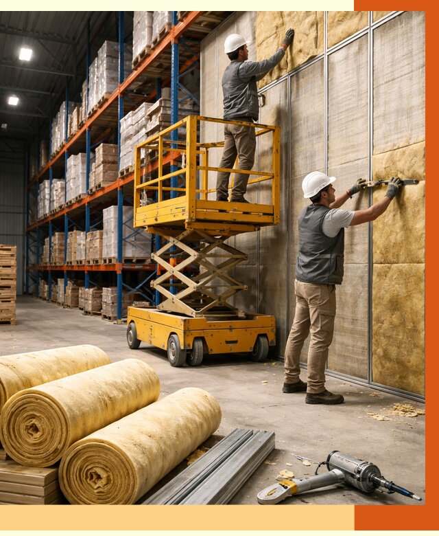 Утепление торгового склада в Кинешме от 3234 руб/м2 — комплексно и под ключ | ТепломастерКнш