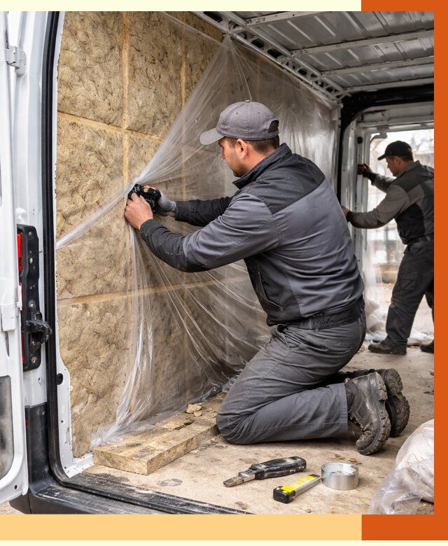 Утепление фургона в Кинешме от 16677 руб/м2 — утепление фургона ППУ и кузова | ТепломастерКнш