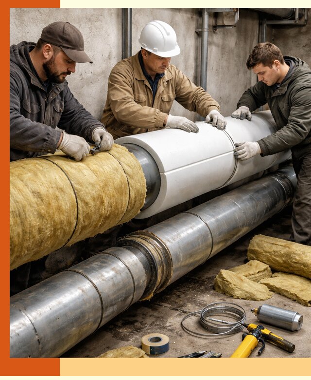 Утепление трубопровода в Кинешме с гарантией энергоэффективности