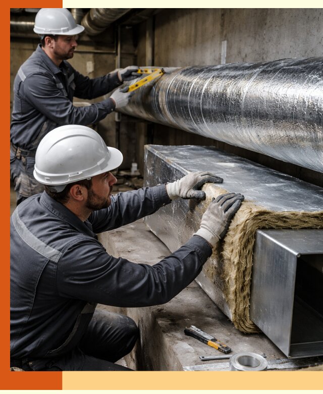 Профессиональное утепление воздуховодов и теплоизоляция в Кинешме