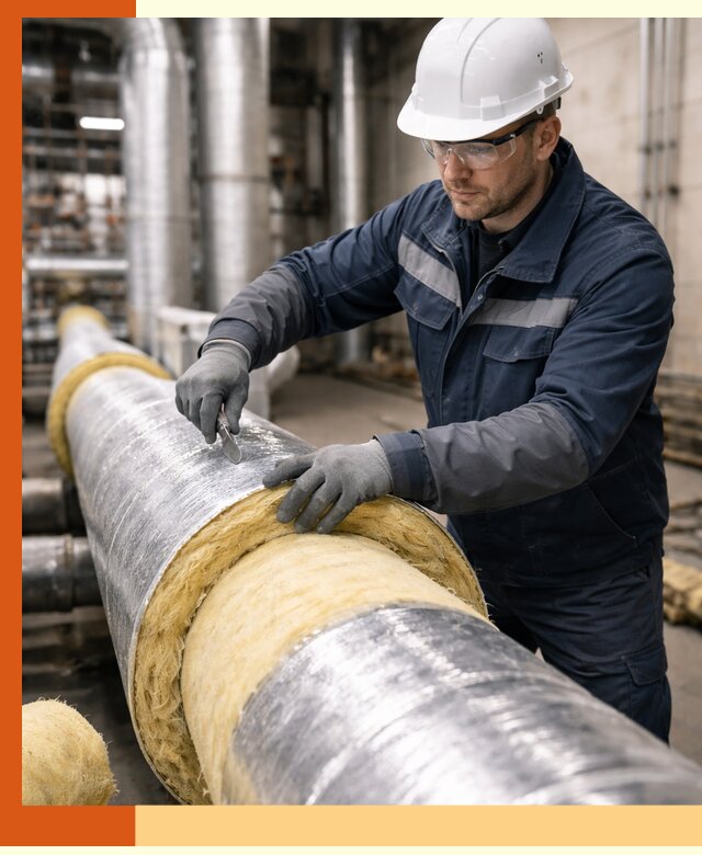 Утепление технологического оборудования и заводских установок в Кинешме