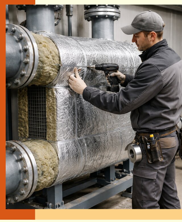 Утепление теплообменника в Кинешме — профессиональная теплоизоляция оборудования