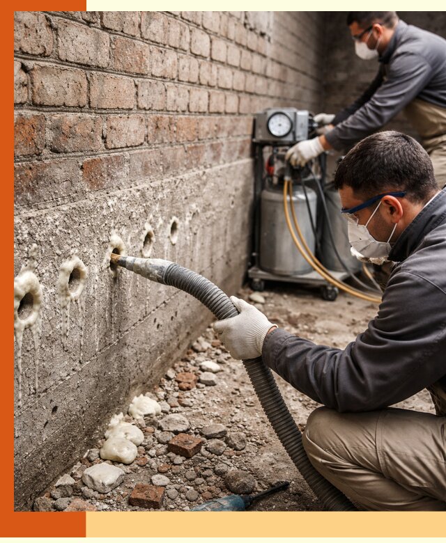 Заполнение колодцевой кладки ППУ в Кинешме быстро и герметично