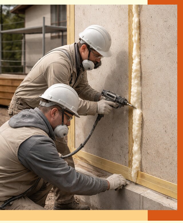 Утепление сип панелей ППУ в Кинешме от 4851 руб. под ключ | ТепломастерКнш