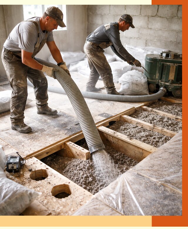 Заполнение пустот перекрытий в Кинешме от 4548 руб. под ключ | ТепломастерКнш