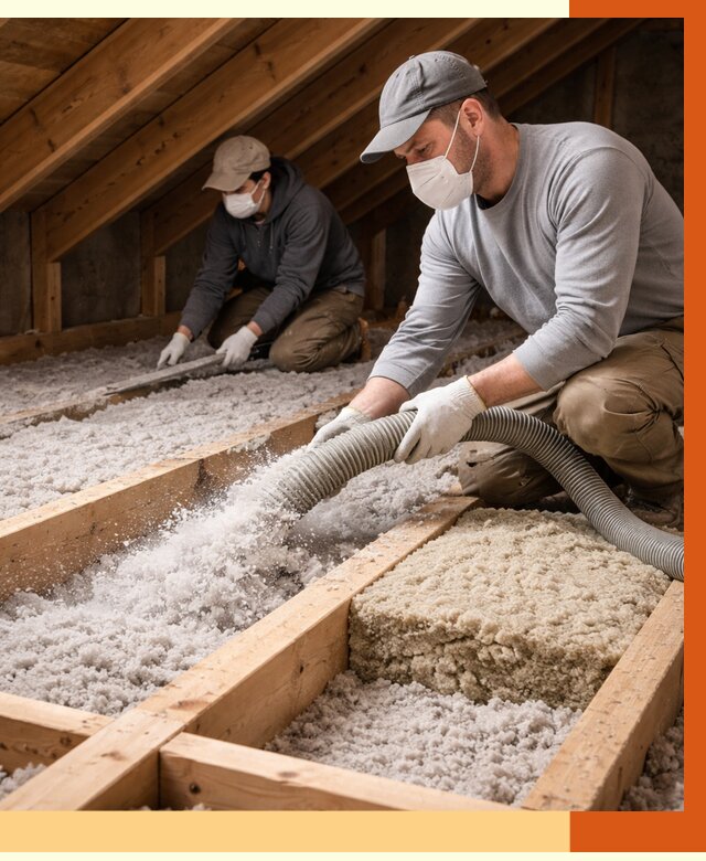 Заполнение полостей чердачного перекрытия в Кинешме от 4548 руб. | ТепломастерКнш