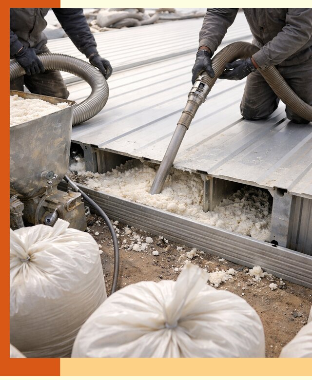 Заполнение пустот кровельных панелей пенными и мокрыми герметиками в Кинешме