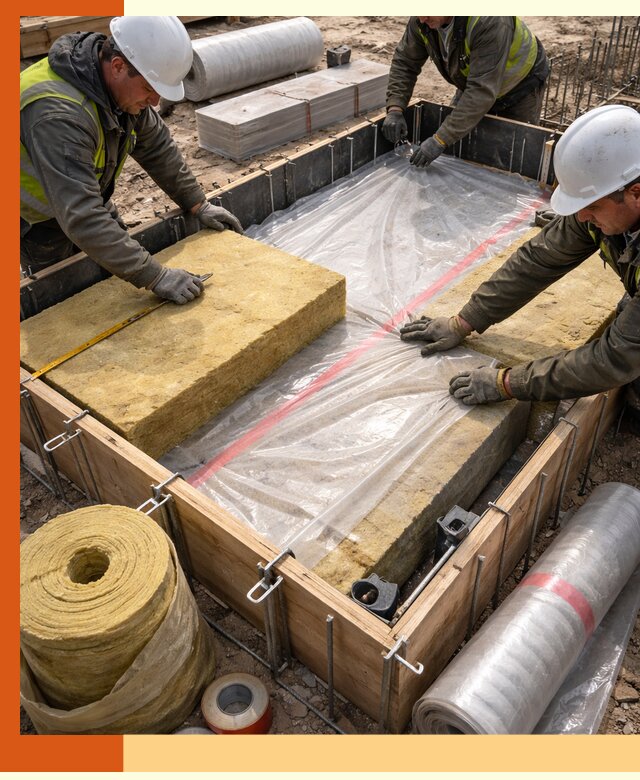 Теплоизоляция опалубки для строительства в Кинешме