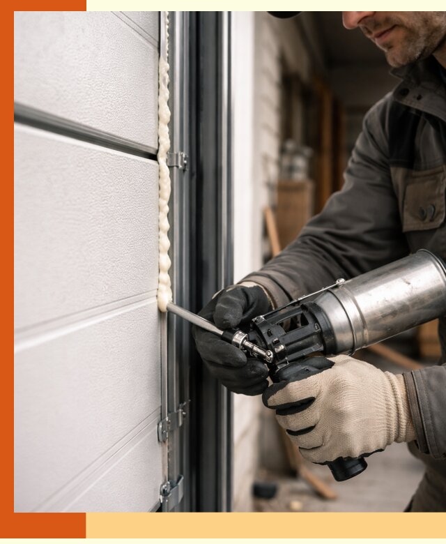 Заполнение пустот ворот в Кинешме профессионально и герметично