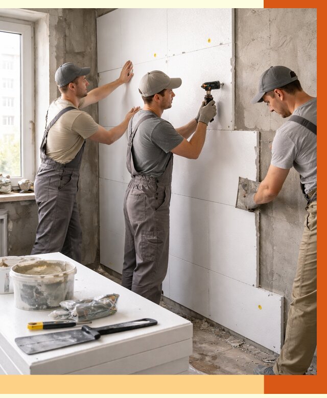 Утепление пенопластом домов и стен в Кинешме от 1870 руб. — ТепломастерКнш