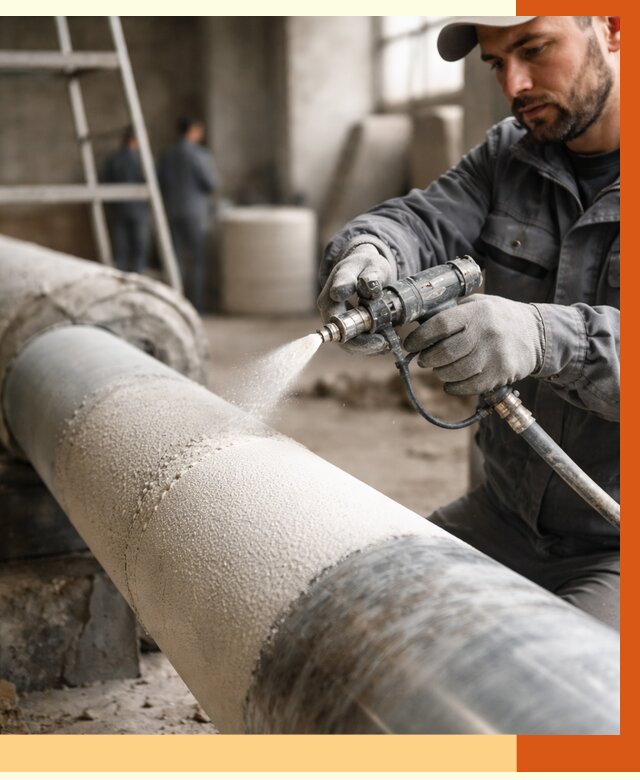 Утепление труб жидкой теплоизоляцией в Кинешме от 7580 руб. под ключ | ТепломастерКнш