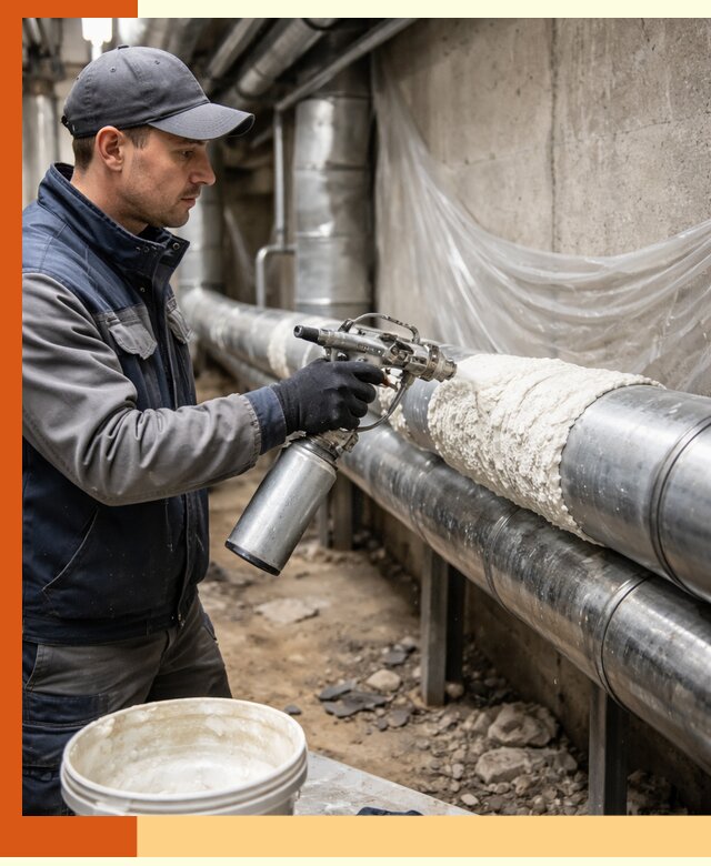 Утепление труб жидкой теплоизоляцией в Кинешме