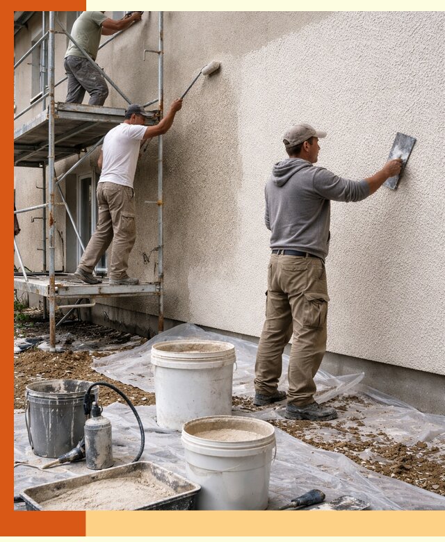 Утепление фасада жидкой пробкой в Кинешме