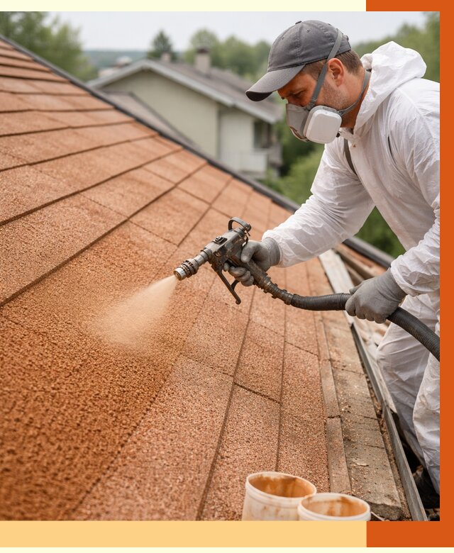 Утепление кровли жидкой пробкой в Кинешме от 2729 руб./м² под ключ | ТепломастерКнш