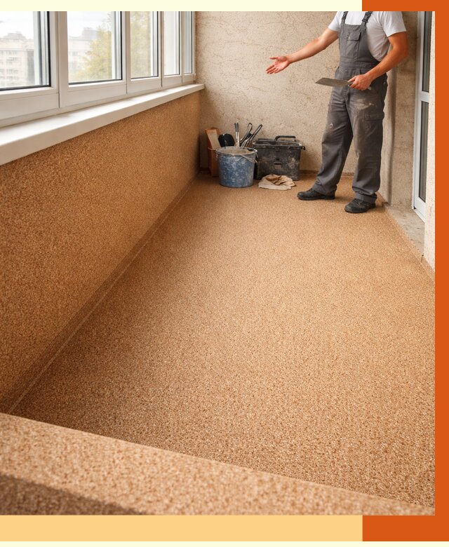 Утепление балкона жидкой пробкой в Кинешме от 3689 руб/м² под ключ | ТепломастерКнш