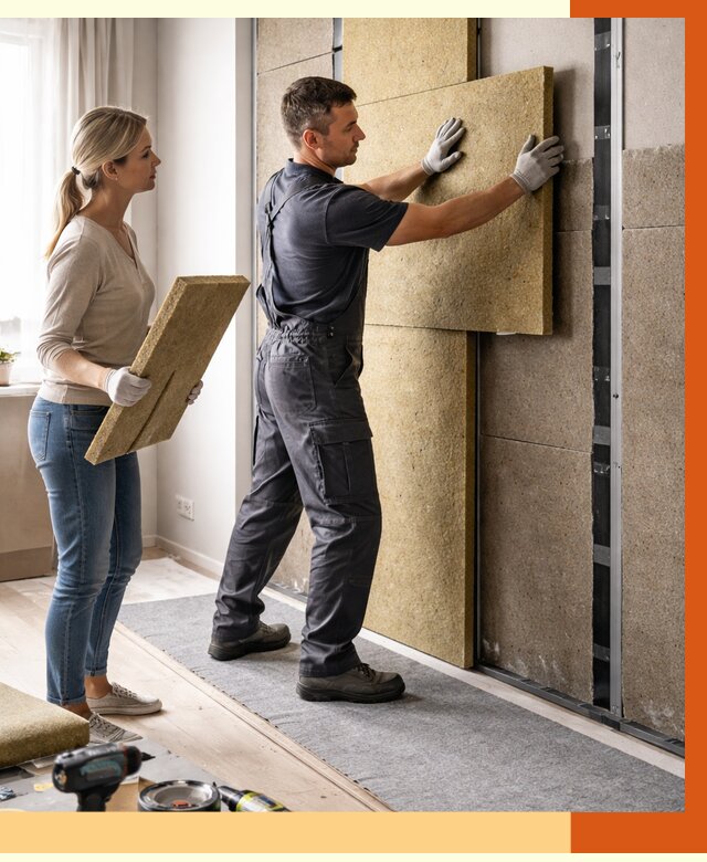 Профессиональная шумоизоляция квартиры в Кинешме от 7580 руб. за м2 | ТепломастерКнш