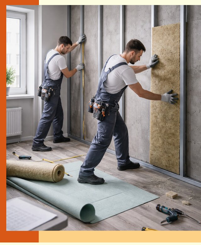 Шумоизоляция квартиры под ключ в Кинешме — профессионально и гарантированно