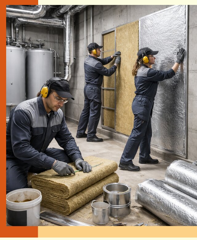 Шумоизоляция котельной в Кинешме: профессиональный монтаж и материалы