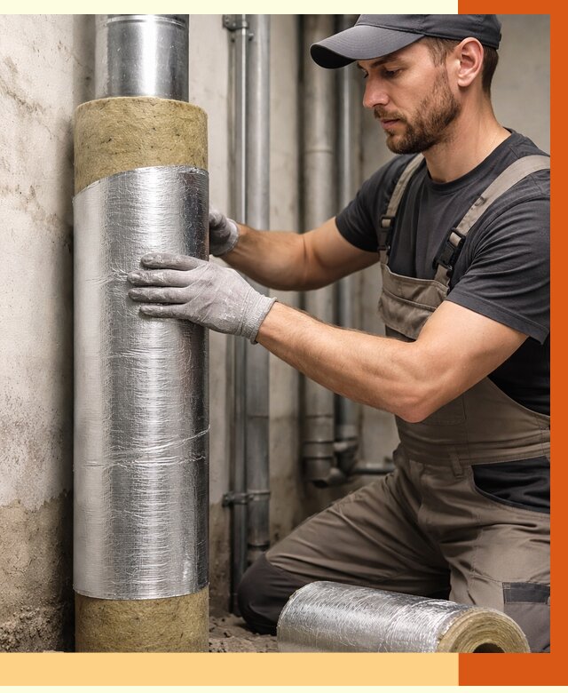 Шумоизоляция труб в Кинешме от 1213 руб. — шумоподавление и звукоизоляция труб | ТепломастерКнш