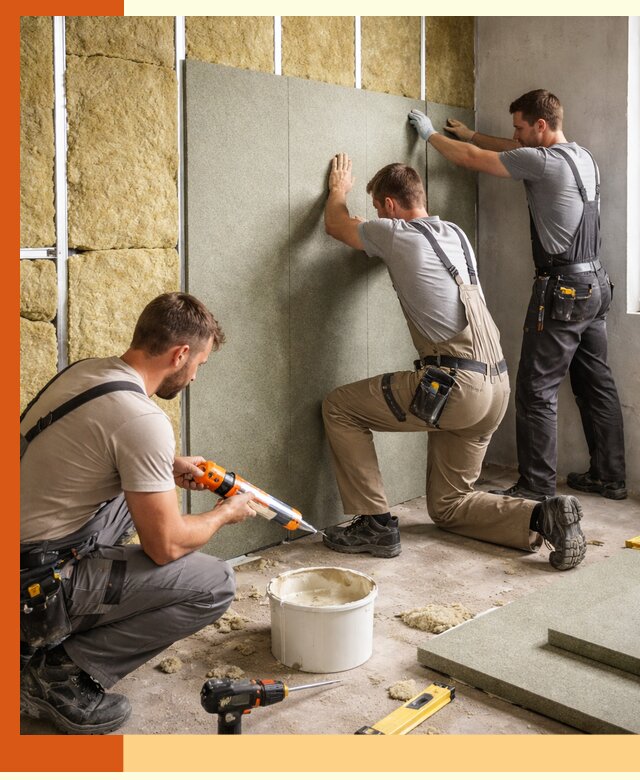 Профессиональная шумоизоляция стен в Кинешме для квартир и домов