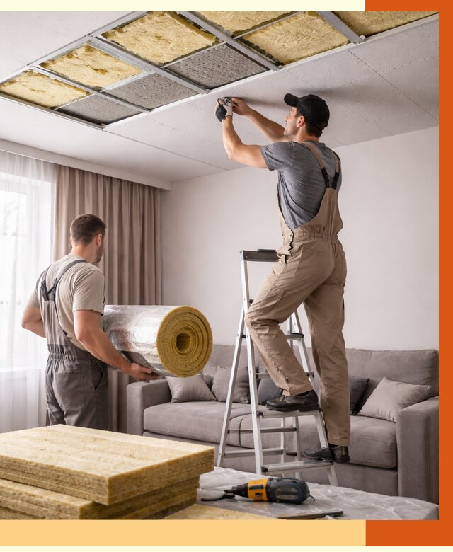 Шумоизоляция потолка в Кинешме от 2274 руб. под ключ | Профессионально — ТепломастерКнш