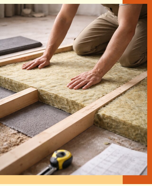 Шумоизоляция пола в Кинешме от 1263 руб./м² — профессиональная звукоизоляция | ТепломастерКнш