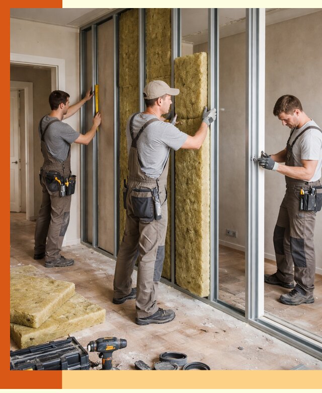 Шумоизоляция межкомнатных перегородок в Кинешме эффективно и надёжно