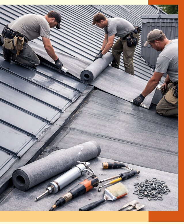 Гидроизоляция металлической кровли полимочевиной в Кинешме от 8591 руб. | ТепломастерКнш