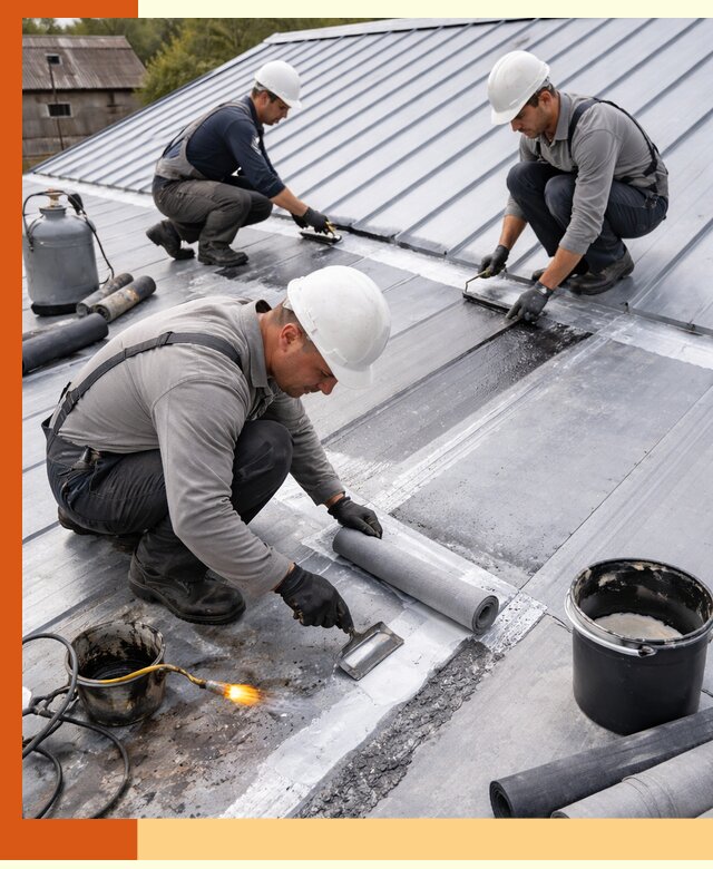 Гидроизоляция металлической кровли с гарантией в Кинешме