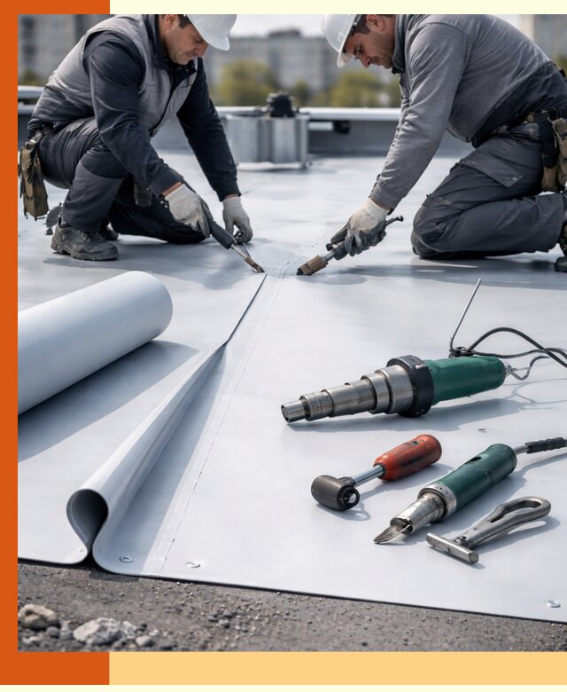 Гидроизоляция мембранной кровли в Кинешме: монтаж и ремонт быстро