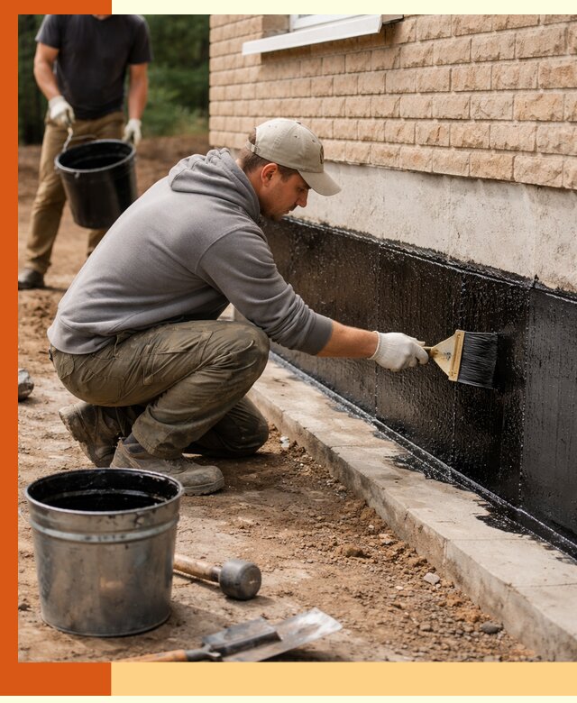 Гидроизоляция цоколя домов и зданий в Кинешме эффективными методами